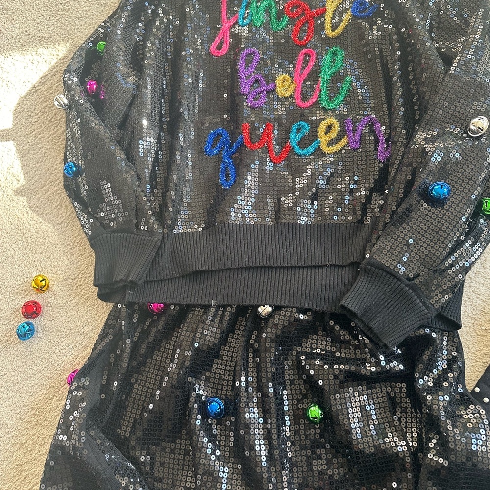 QUEEN OF SPARKLES Black Sequin set